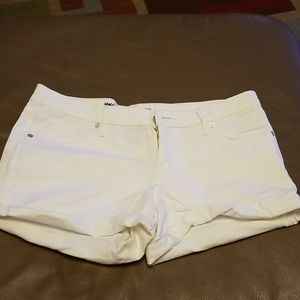 Like New white denim shorts